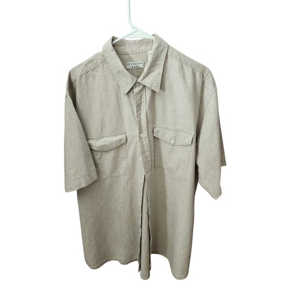 Covington Other - Covington Button Down Dress Shirt Mens Size Large Cream